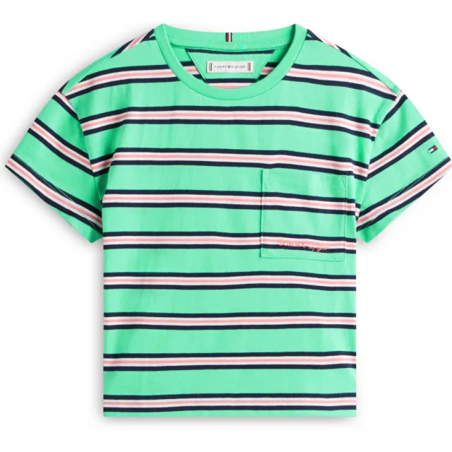 Tommy Hilfiger T-shirt groen gestreept, foto 2