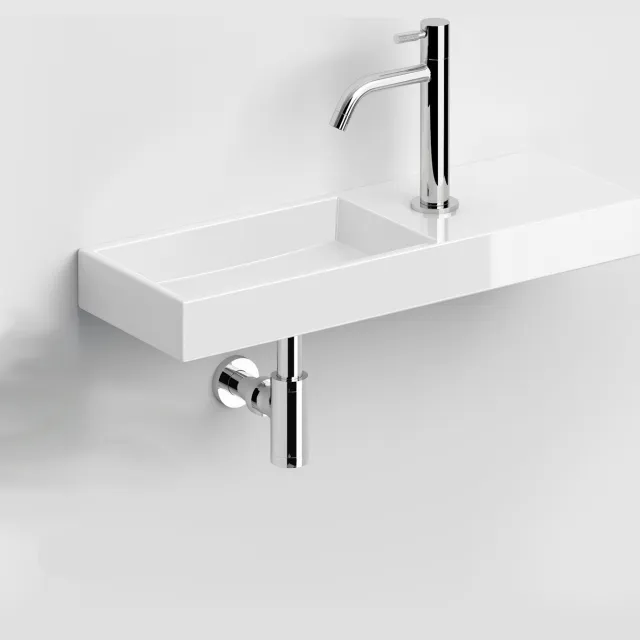 Clou Fonteinset Clou Mini Wash Me Incl. Toebehoren 7x56 Cm Glanzend Wit