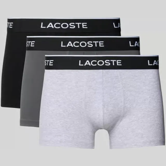 Lacoste boxershort grijs/zwart