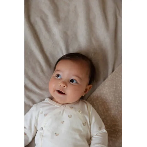 Noppies baby longsleeve ecru met all-over print, foto 5