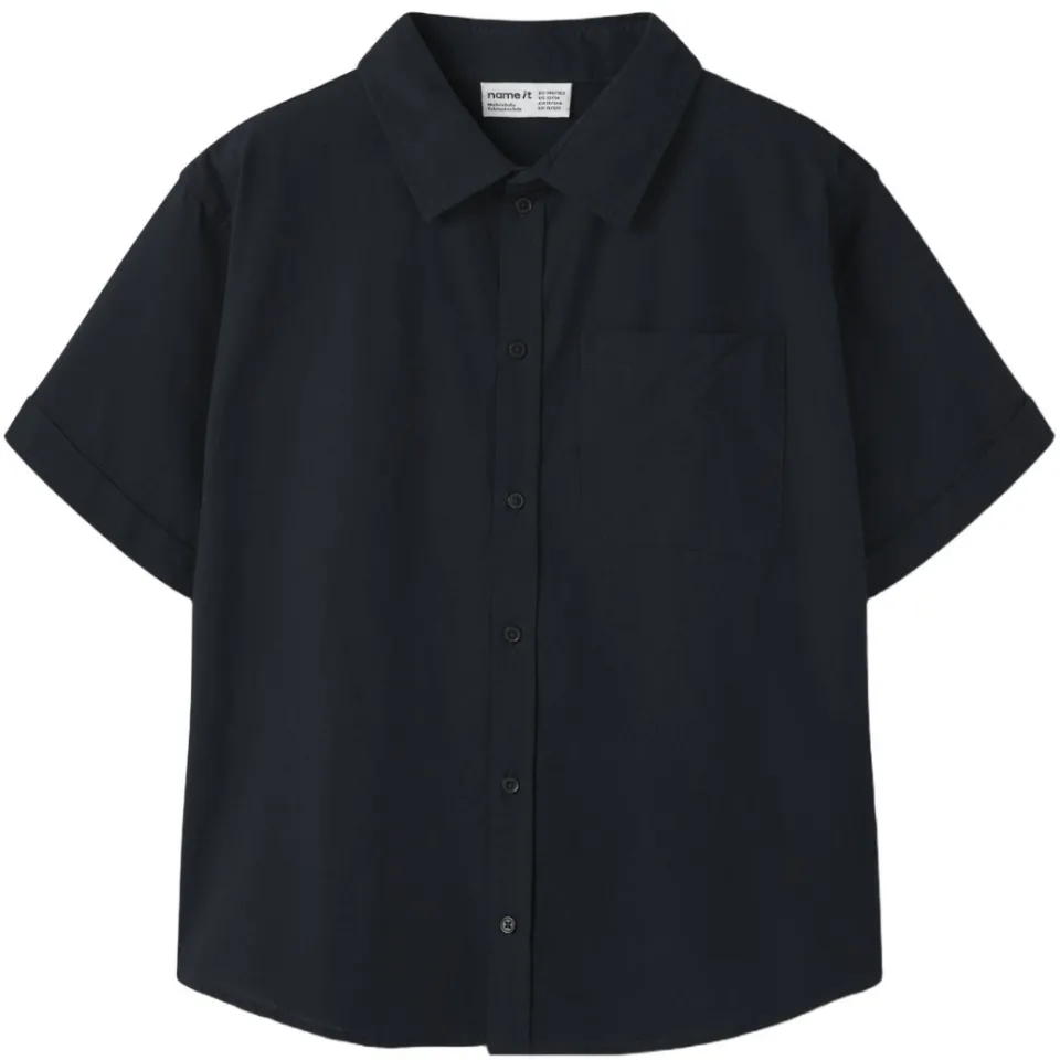 NAME IT KIDS regular casual overhemd donkerblauw, foto 2