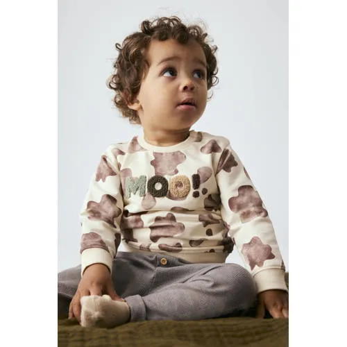 NAME IT BABY regular fit sweater met dierenprint - ecru, foto 5