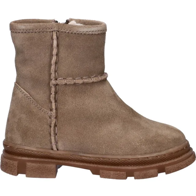 Nelson Kids suède enkelboots taupe