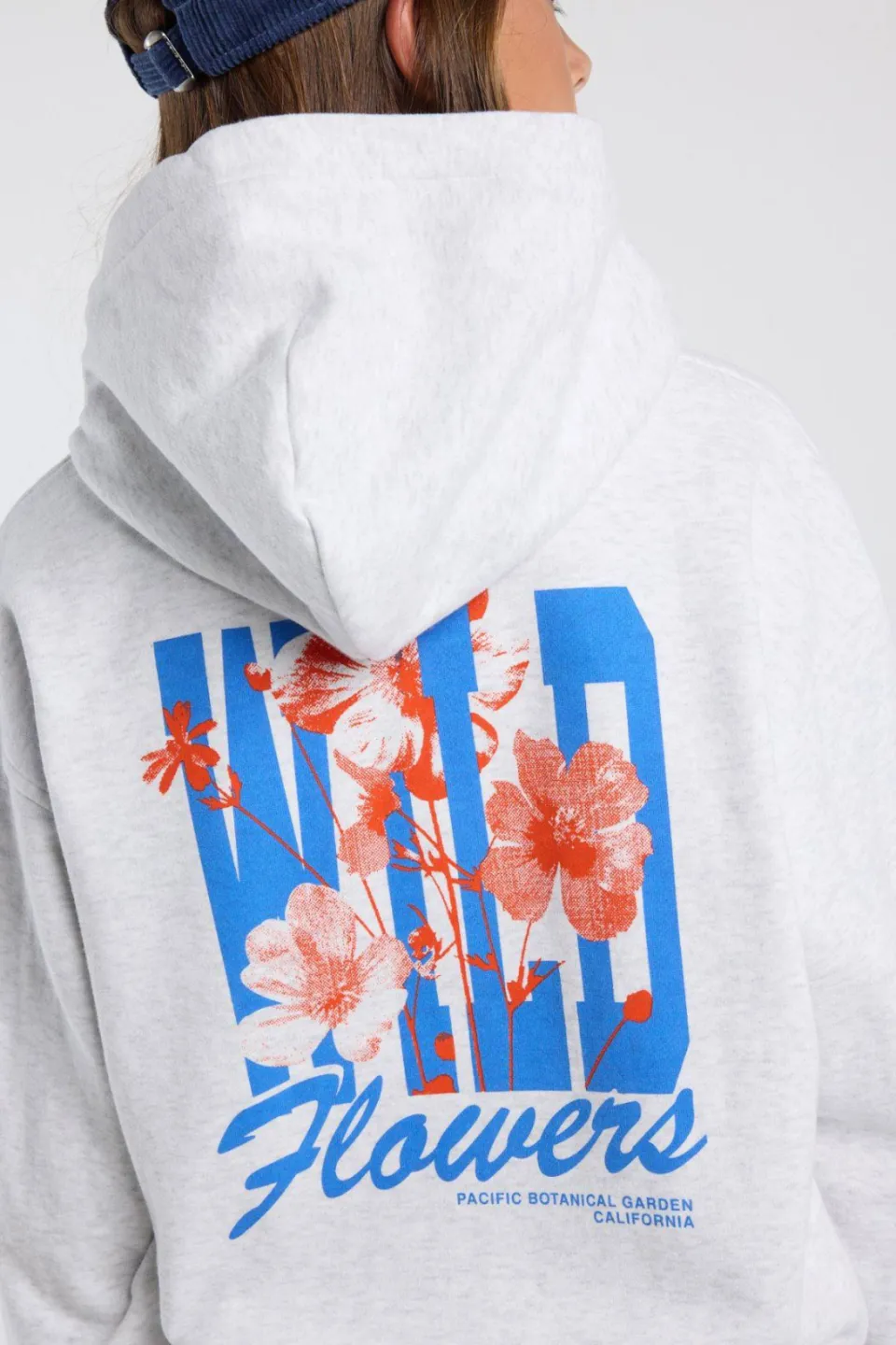 America Today hoodie met backprint - light grey, foto 7