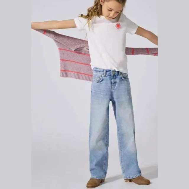 Only KIDS ONLY GIRL wide leg jeans light blue denim