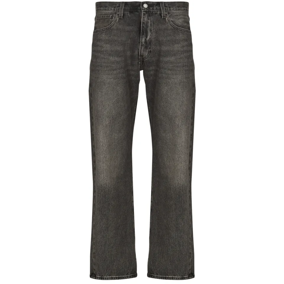 Levi's Relaxed straight fit jeans met steekzakken, model '555®' Donkergrijs