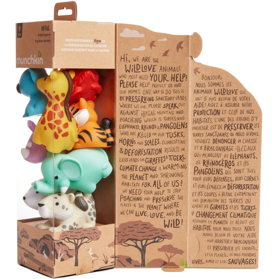 Munchkin Wild badspeelgoed set van 8, foto 4
