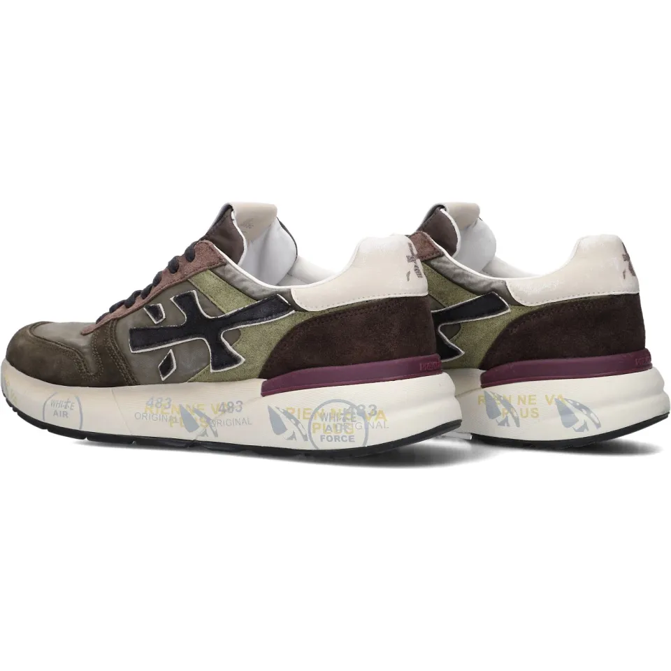 Premiata Mick lage sneakers groen, foto 4