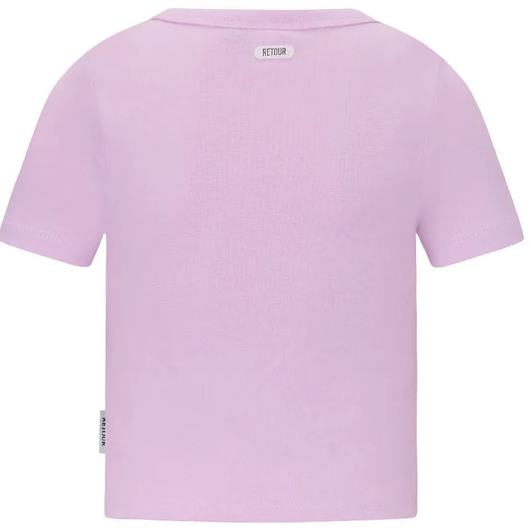 Retour Jeans T-shirt lila effen, foto 2