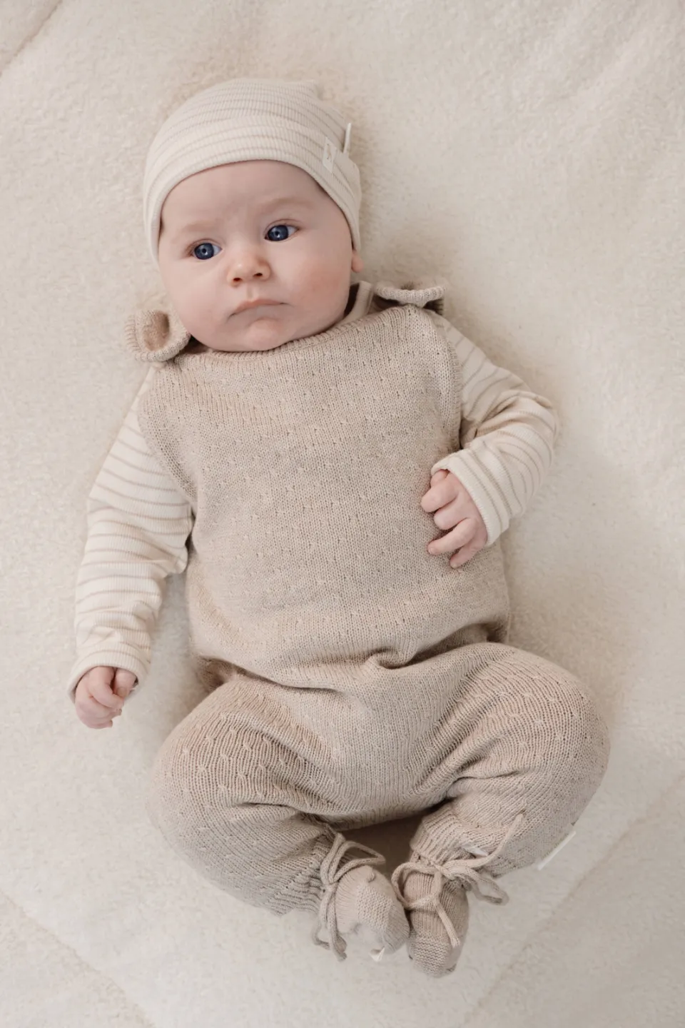 Little Dutch gestreepte longsleeve beige, foto 6
