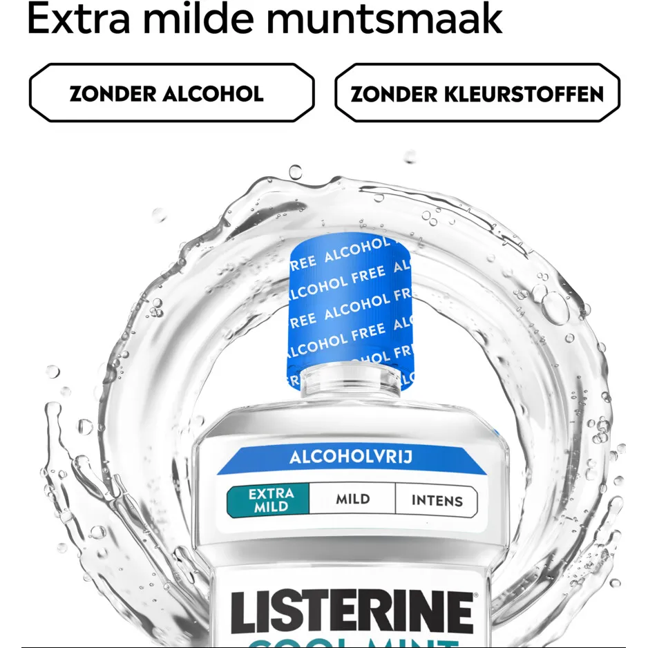 Listerine Cool Mint Extra Mild alcoholvrije mondspoeling, foto 4