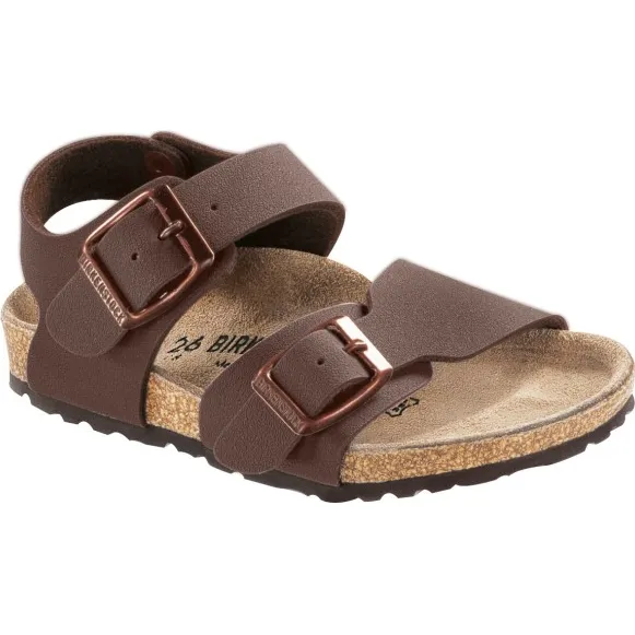 Birkenstock New York Birkibuc sandalen bruin