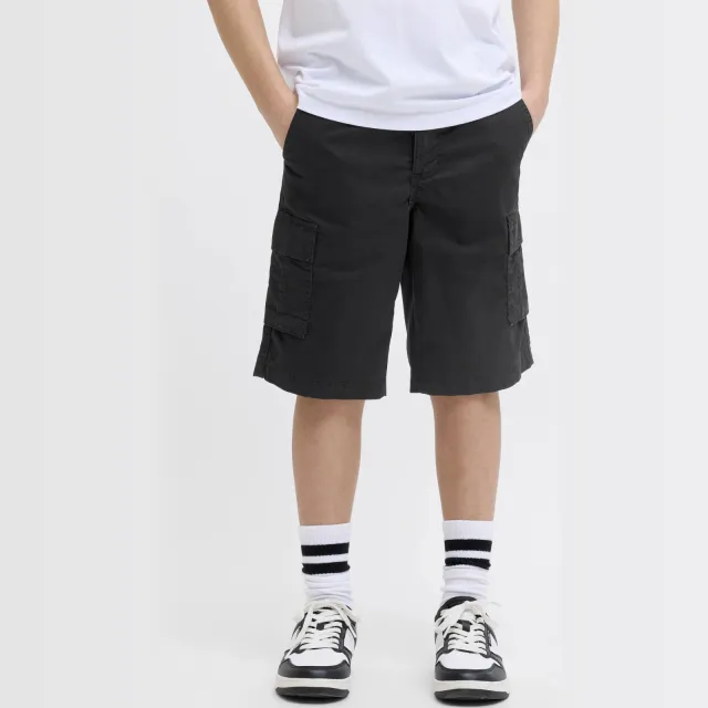 JJ Rebel relaxed cargoshort zwart, foto 5