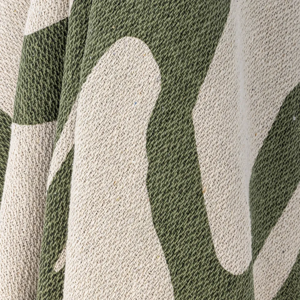 Bloomingville Dalmine katoenen plaid groen, foto 5