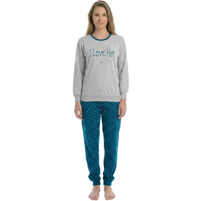 Kisses And Love KL45268 pyjamaset groen