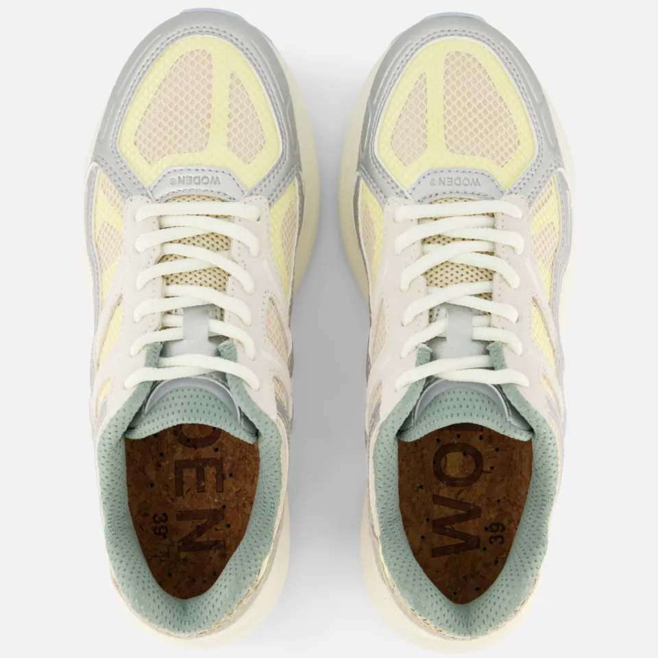 Woden Ronja Sneakers geel Mesh/ Leer, foto 4