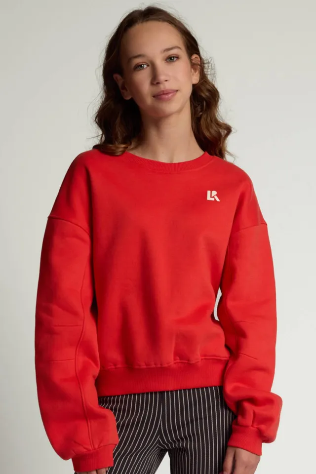 LOOXS 10sixteen rechtvallende sweater met backprint - rood, foto 6
