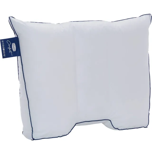 Silvana Comfort Blauw hoofdkussen wit