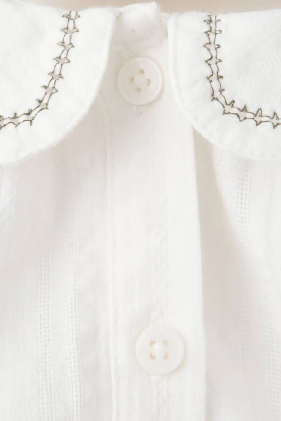 Mango Kids katoenen romper - naturel wit, foto 4
