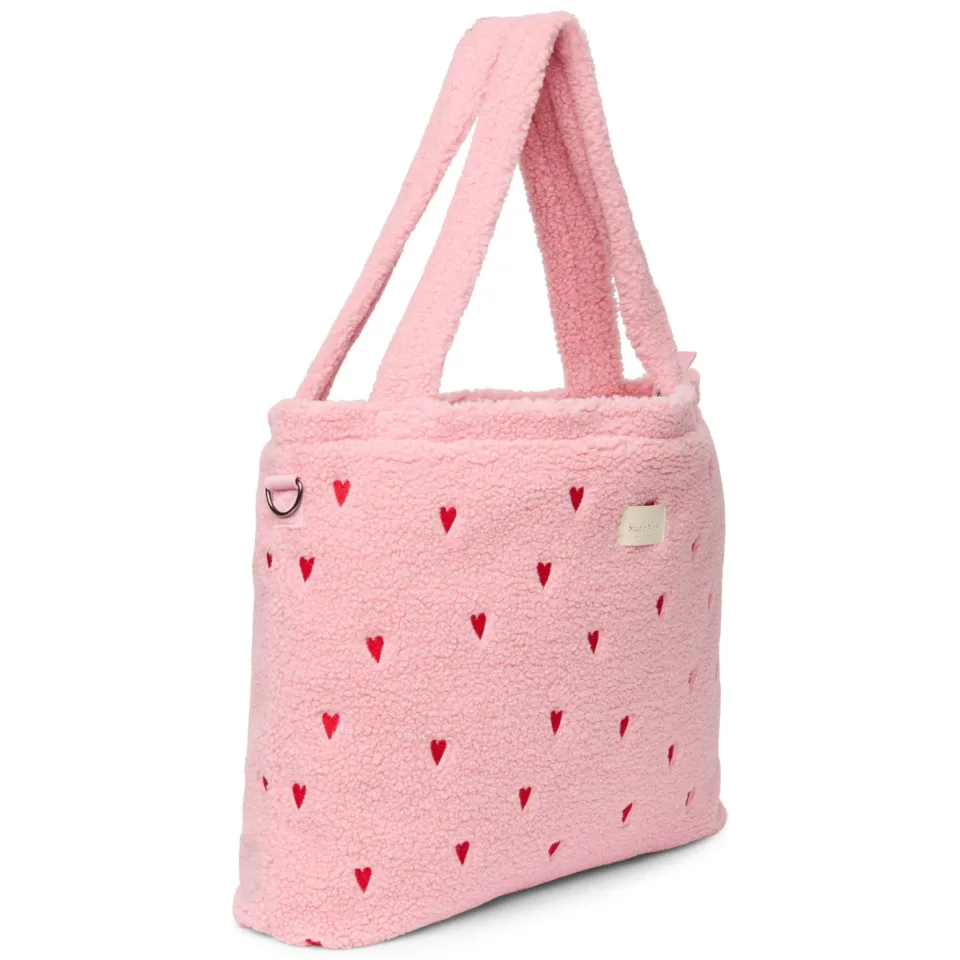 Studio Noos luiertas Teddy Hearts Diaper Bag roze, foto 3
