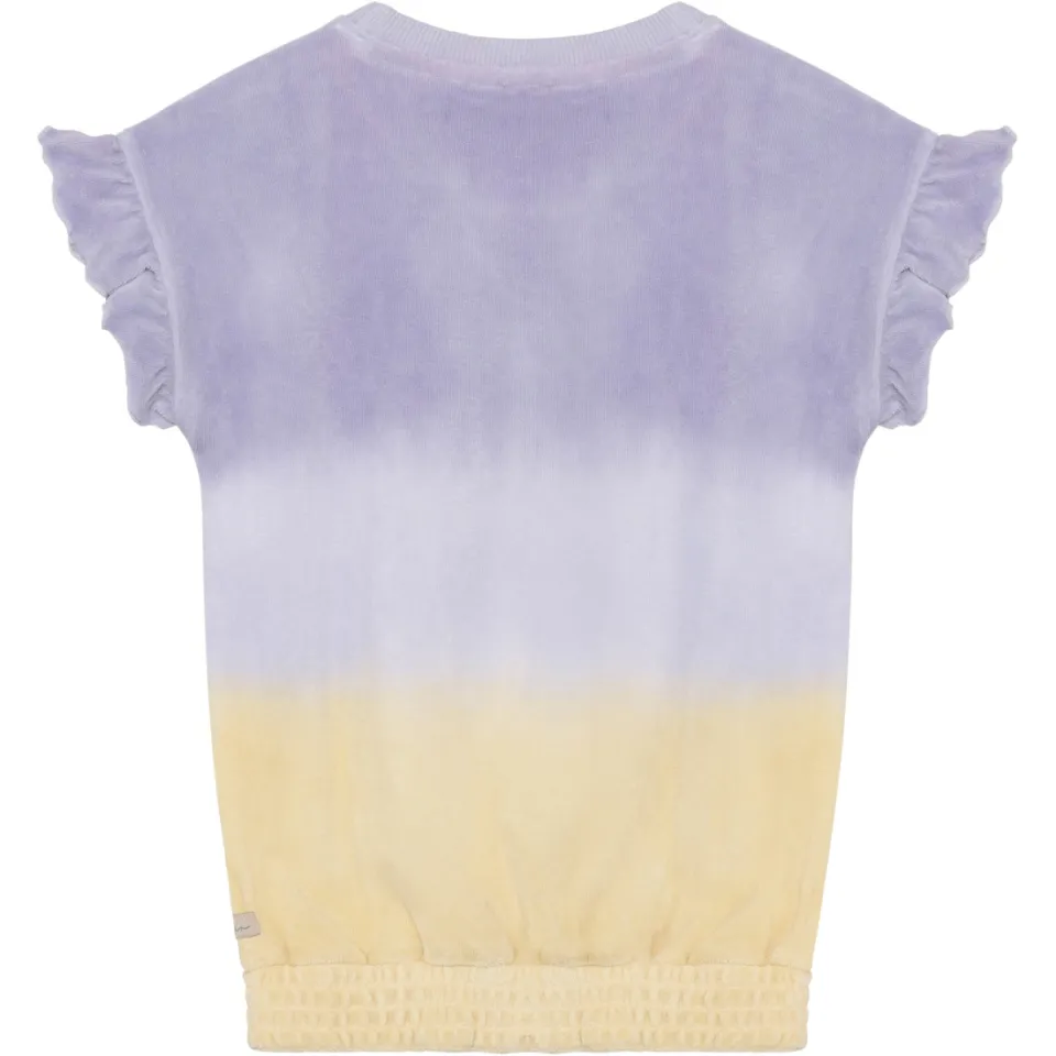 Daily7 T-shirt lila geel, foto 3