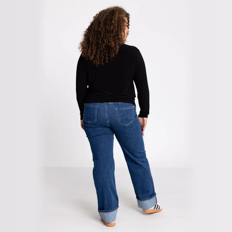 Yoek Tuniek geknoopte onderkant | Grote maten tuniek | Zwart, foto 3