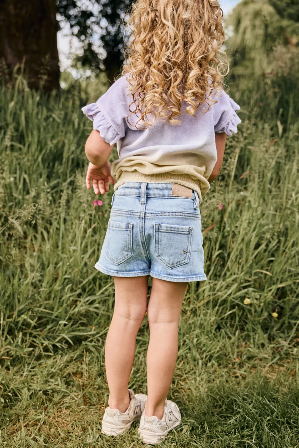 Daily7 T-shirt lila geel, foto 6