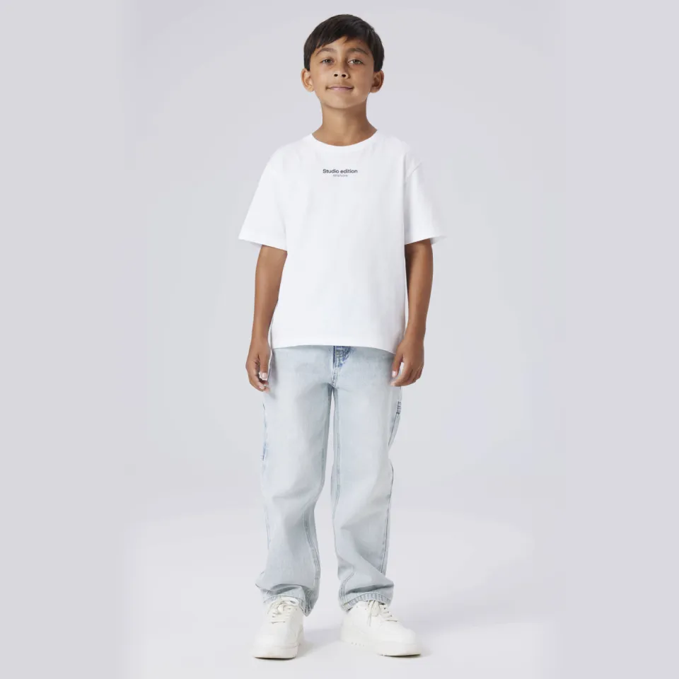 NAME IT KIDS straight leg jeans light blue denim