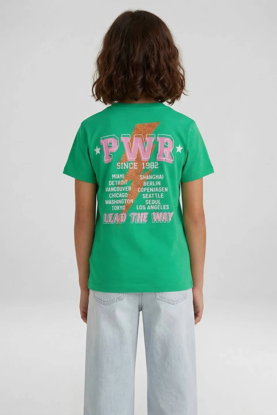 Cars T-shirt met backprint groen