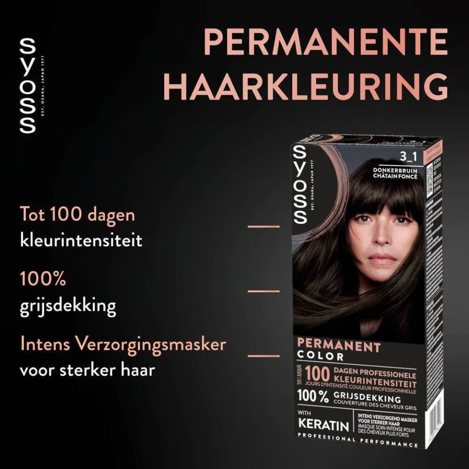 Syoss Color 3-1 donkerbruin, foto 6