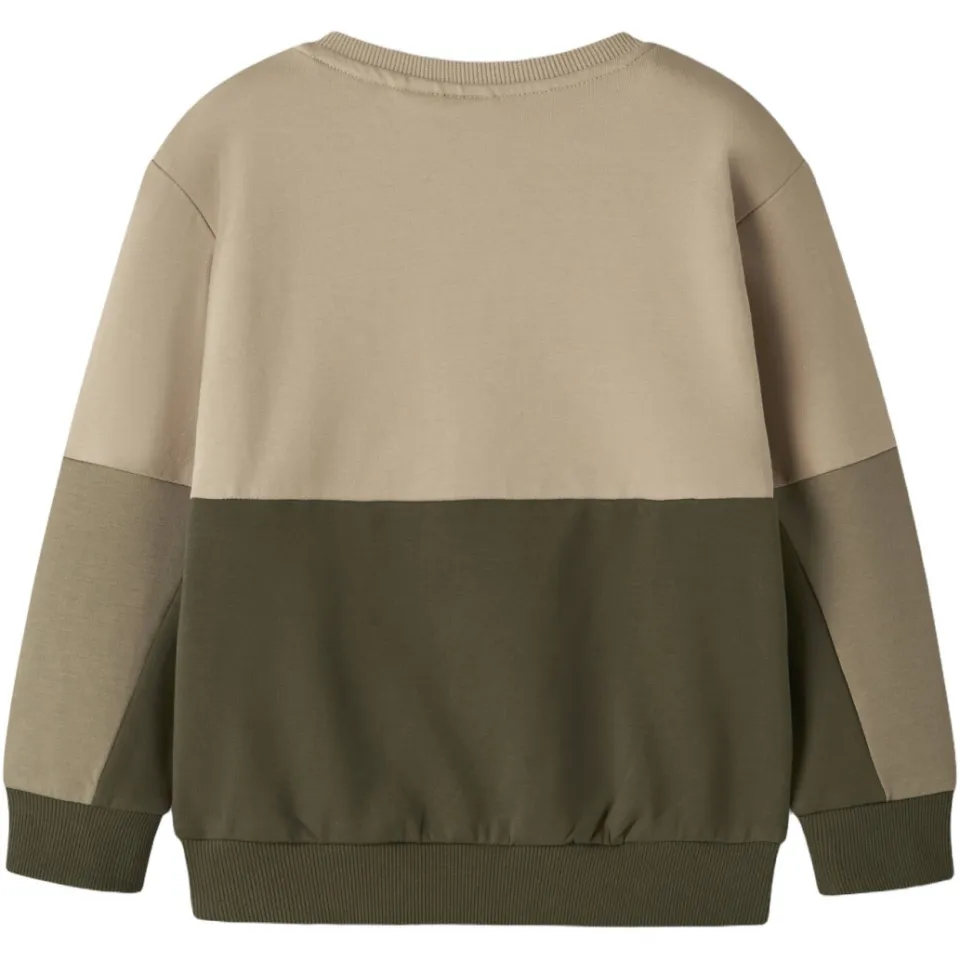 NAME IT MINI sweater - groen/beige, foto 3