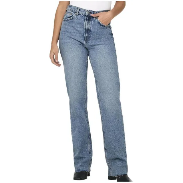 Straight Jeans Only Riley blauw
