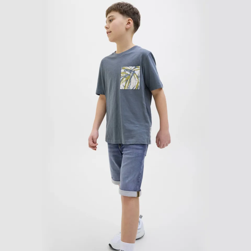 Jack & Jones JJIRICK JJICON jeansshort medium blue denim, foto 4