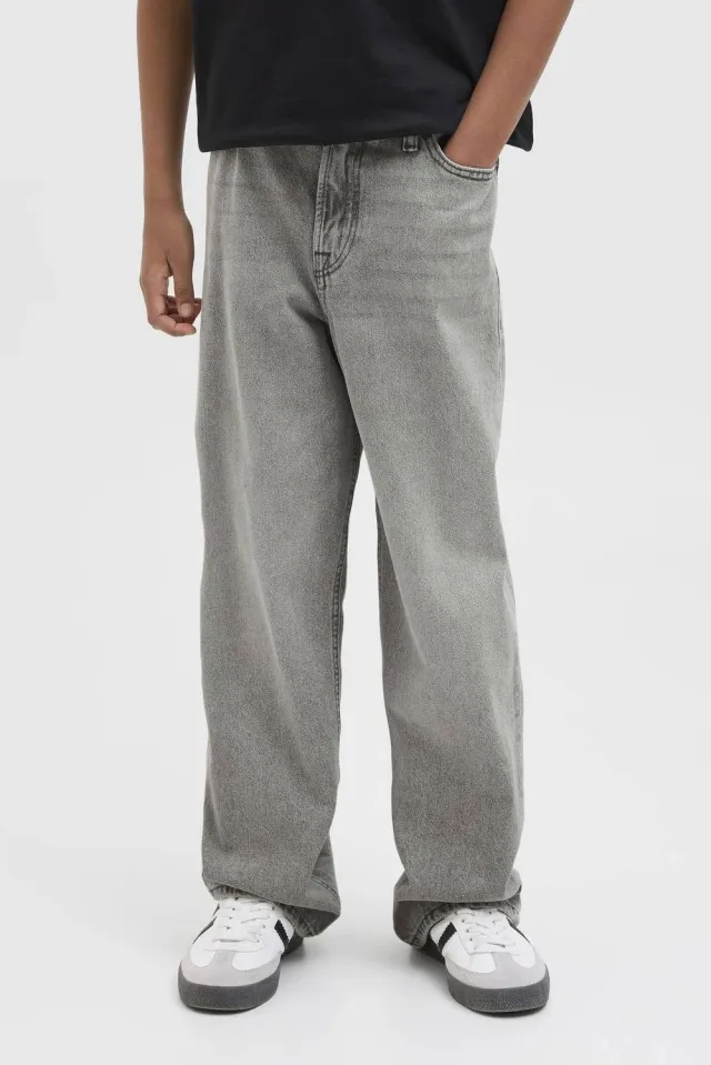 Jack & Jones JUNIOR loose waist baggy fit jeans grey denim