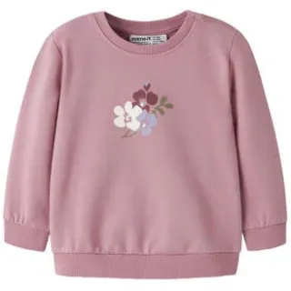 NAME IT BABY sweater met print - oudroze Printopdruk