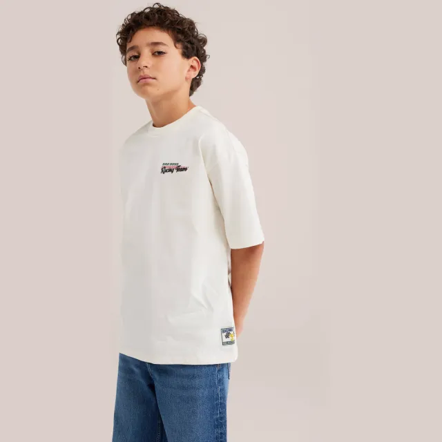 WE Fashion Bad Boys T-shirt off-white, foto 2