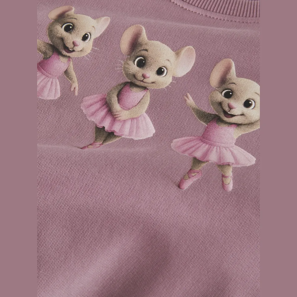 NAME IT MINI sweater met print - oudroze Printopdruk, foto 4