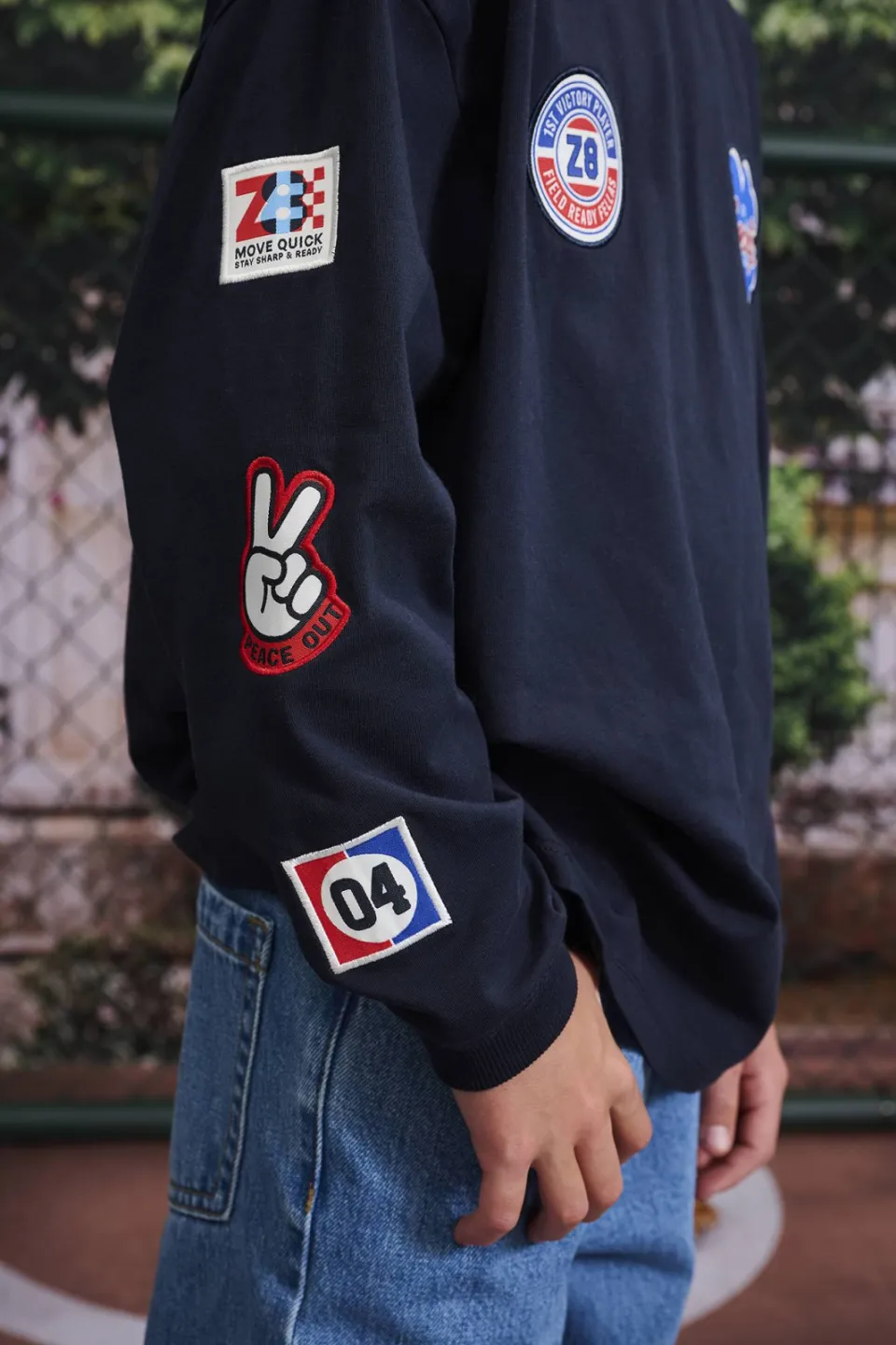 Z8 kids longsleeve Mathis marineblauw, foto 6