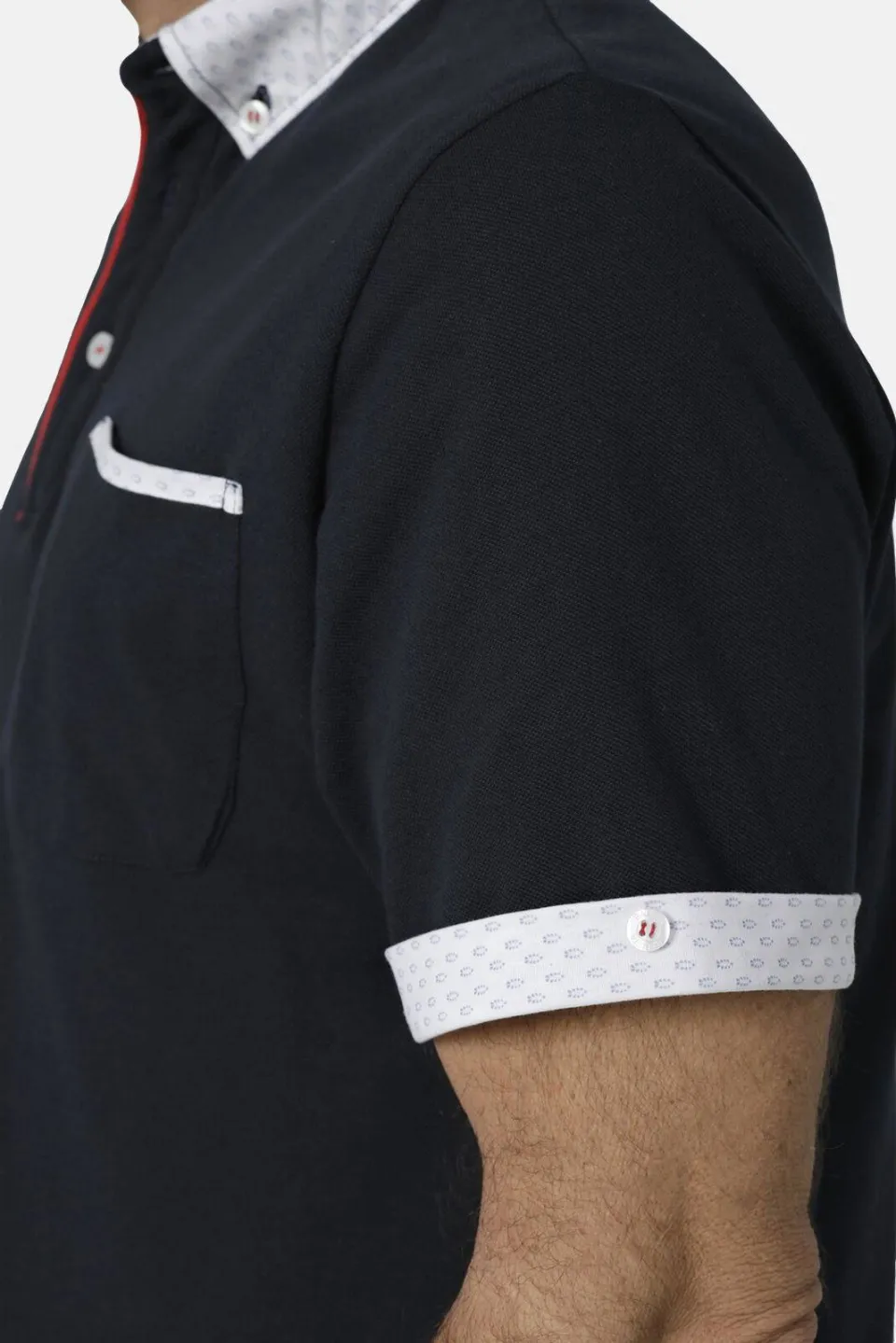 Babista regular fit polo FIOREZZENTO donkerblauw, foto 5