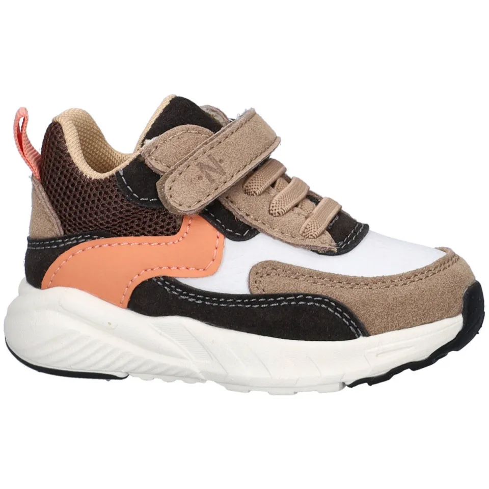 Nelson Kids imitatieleren sneakers - bruin meerkleurig, foto 4