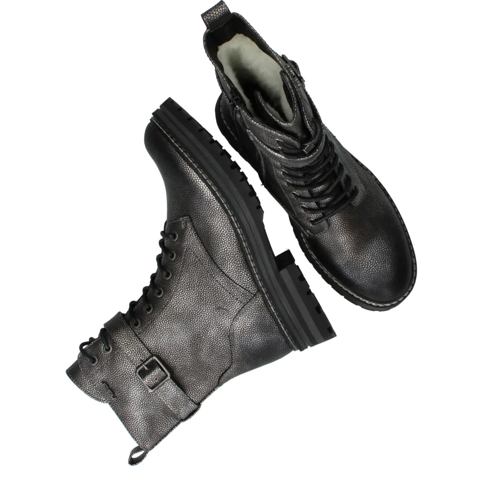 Rieker Veterboots Dames Zilver, foto 4