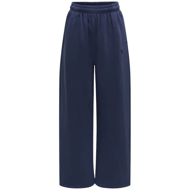 Only wide leg joggingbroek donkerblauw