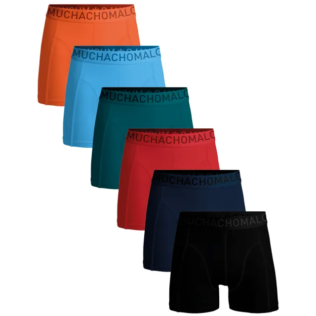 Muchachomalo Heren 6-pack Boxershorts Microfiber Veelkleurig