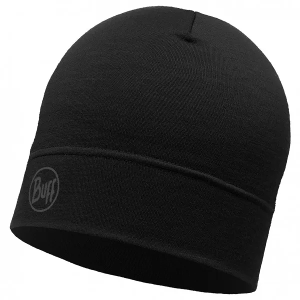 Buff Lightweight Merino Wool Hat - Muts maat One Size, zwart