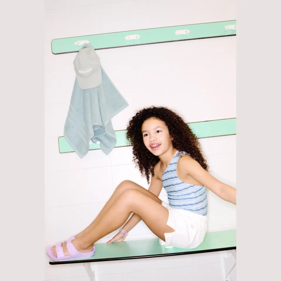 Mango Kids one shoulder badpak blauw gestreept, foto 3