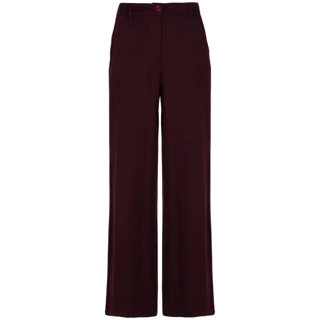 Freebird wide leg broek - donkerrood