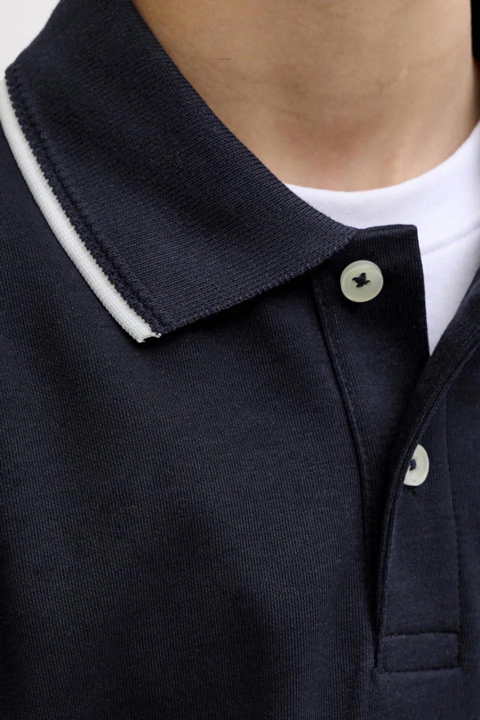 Jack & Jones JUNIOR polo donkerblauw donkerblauw/wit, foto 5