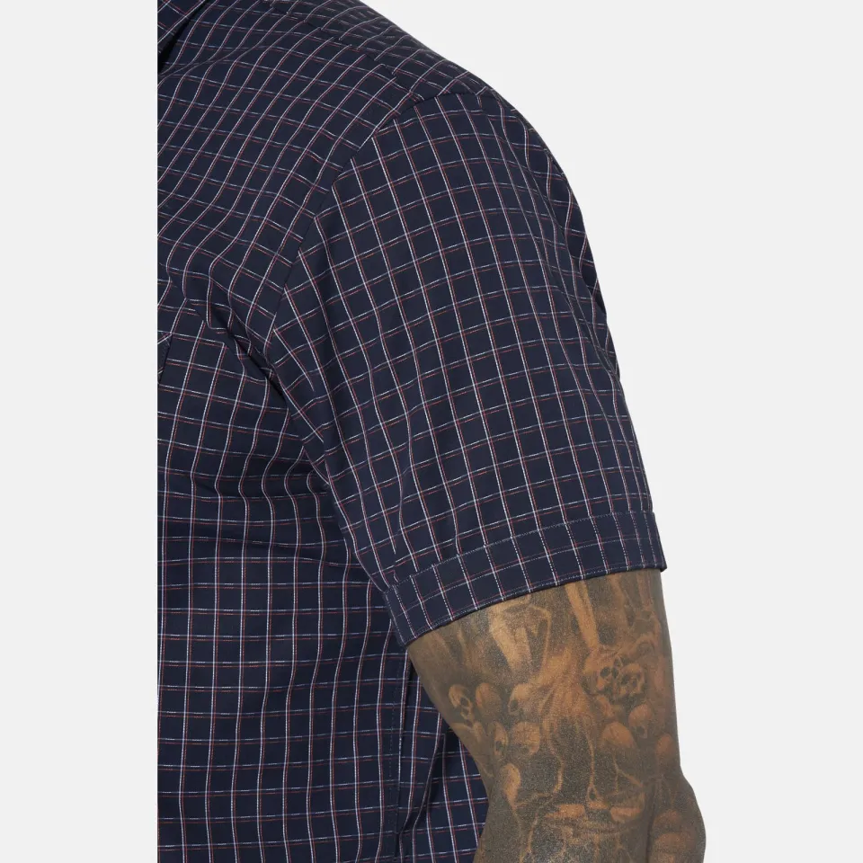 Jan Vanderstorm +FIT Collectie regular casual overhemd donkerblauw, foto 5