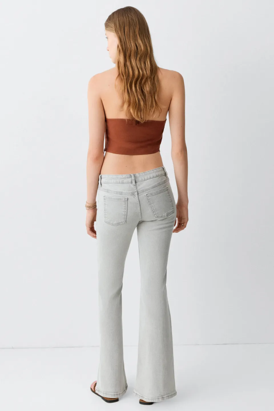 Mango TEEN low waist flared jeans - grijs, foto 5