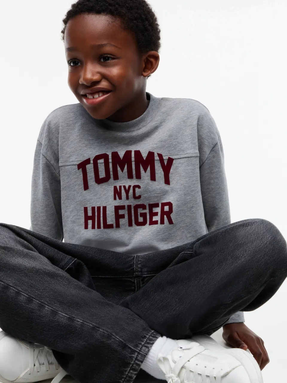 Tommy Hilfiger longsleeve met logo grijs, foto 3